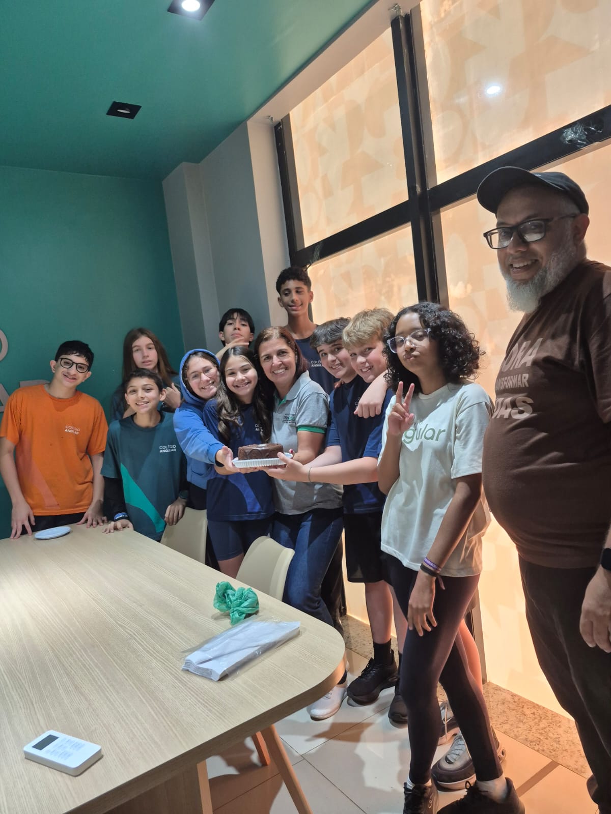 Comemoração com a turma