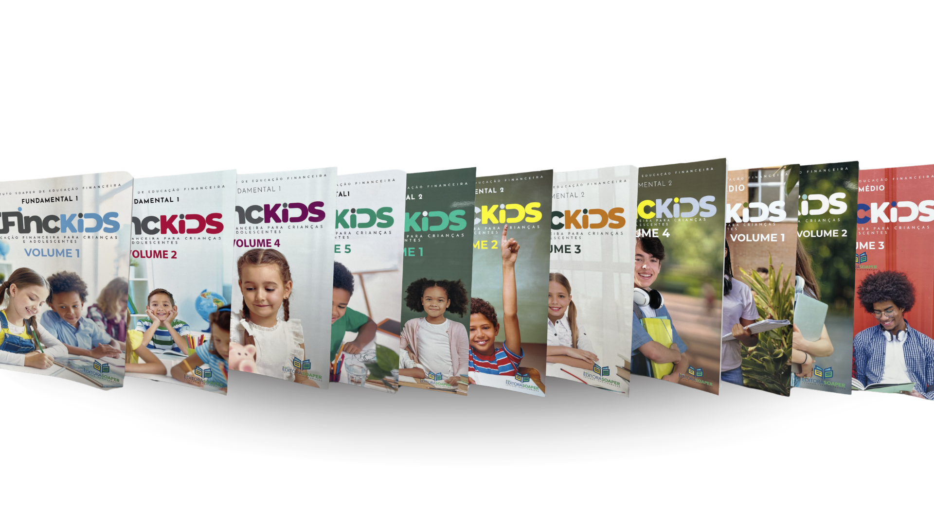 Coleção de livros EFINCKIDS do Fundamental 1 ao Ensino Médio